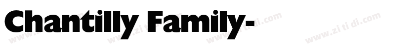 Chantilly Family字体转换